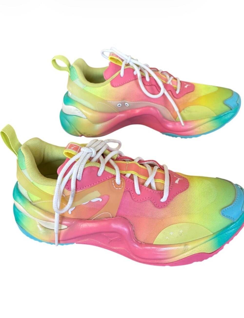 Puma Rise Tie-Dye Women's Sneakers - Sunny Lime/Bubblegum/Blue Atoll